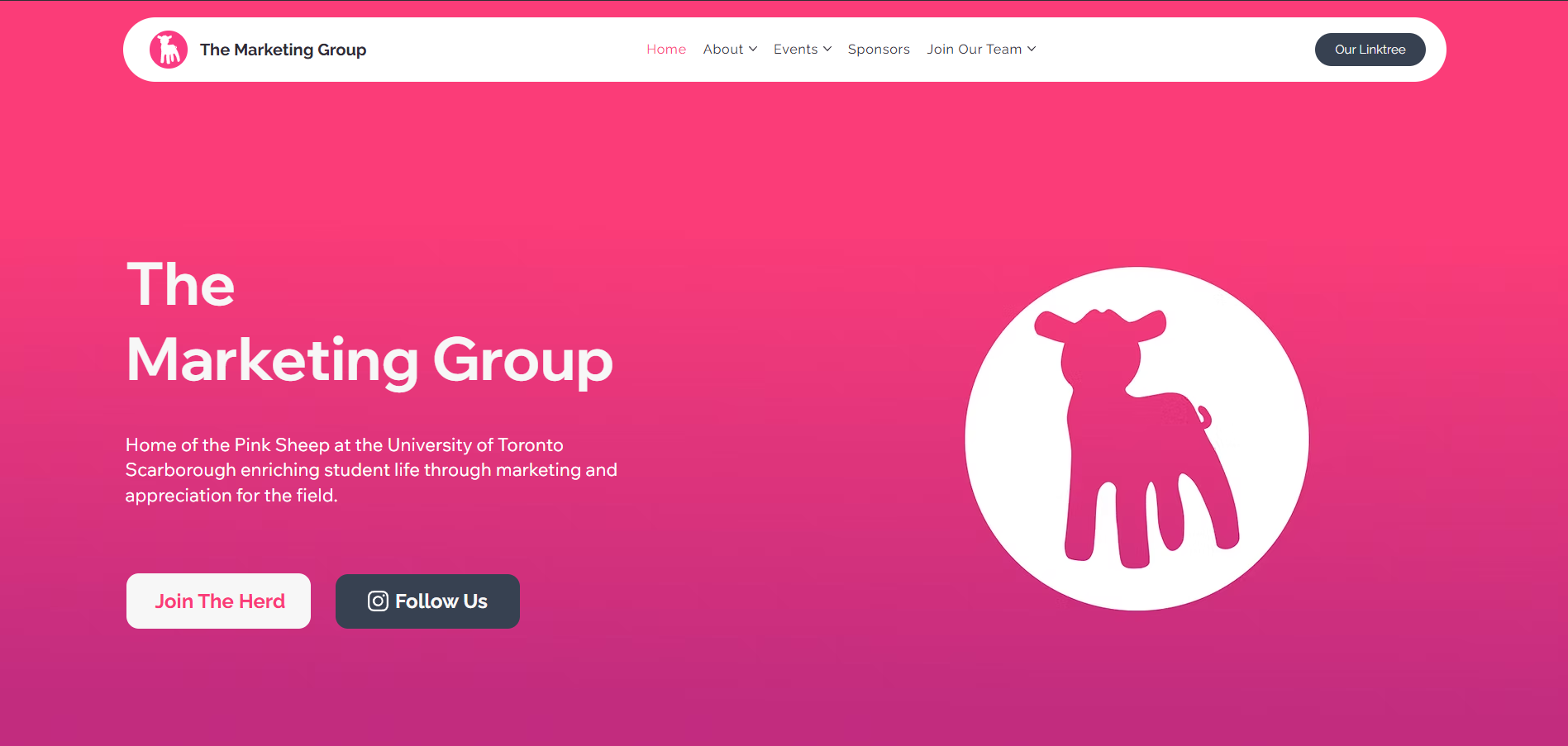 New homepage hero screenshot