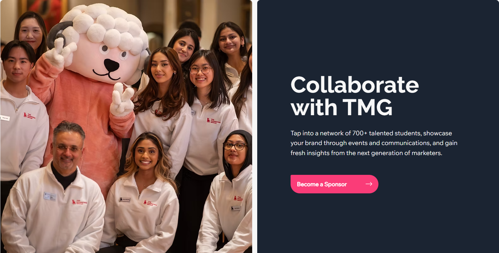New sponsors collaborate with TMG section screenshot